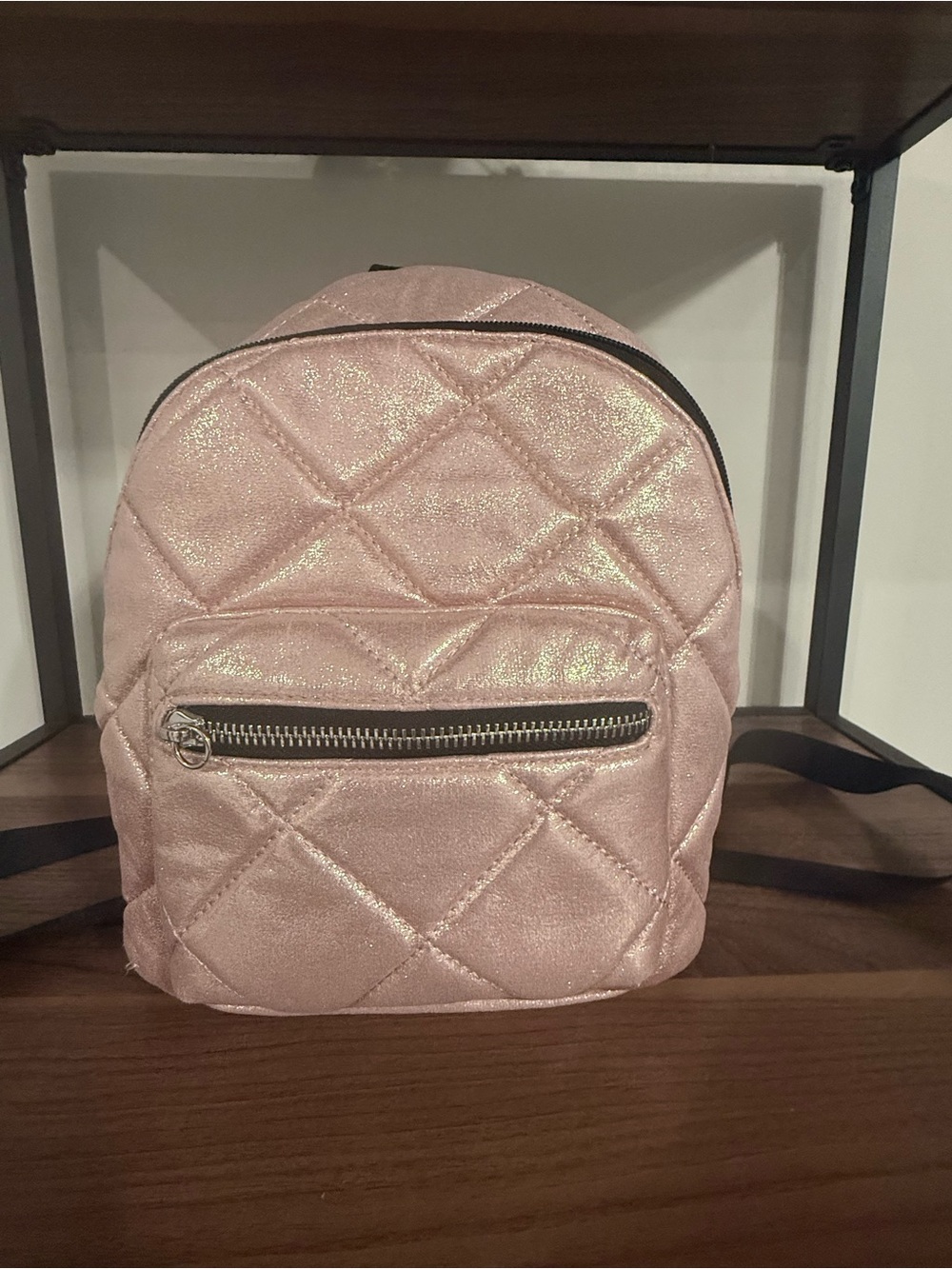 Candie's Quilted Shimmer Mini Backpack - Light Pink